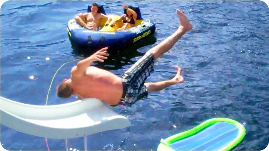 Best & Funniest Water Slide Fails - MOST HILARIOUS Water Slide Fails.