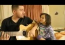 Baba ile kızın muhteşem düeti!