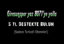 Giresunspor yaz 8071'ye yolla. '5 TL DESTEKTE BULUN'