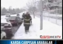 Karda Çarpışan Arabalar :(