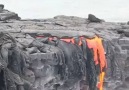 Lava Enters the Pacific Ocean in Hawaii