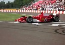 Michael Schumacher's burnout Ferrari