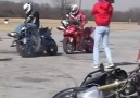 Motosiklet Stunt Gösterileri. Beyler Adamlar Çılgın