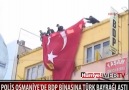 POLİSİN SABRI TAŞTI  BDP BİNASINA DEV TÜRK BAYRAĞI ASTI [HQ]
