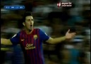 Real Madrid Barcelona David Villa'ın golu 14.08.2011