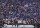 SHAWN MICHAELS ELBOW DROP to VINCE McMAHON from LADDER
