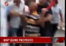 TEK BAŞINA BDP'Lİ VEKİLLERE KAFA TUTTU! PROTESTO ETTİ!