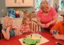 Adorable Girl Can't Resist Blowing Out Candles