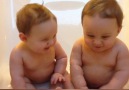 Adorable twin babies