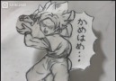 A Dragon Ball Z animated short and behind the scenes in less than 20 seconds.