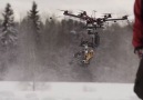 A drone with a chainsaw !!!