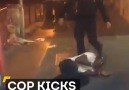 A French cop kicked a black man in the head multiple times.
