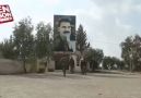 Afrinde Öcalan fotoğrafıyla drift şov