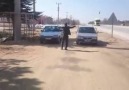 Afyon'da benzin zammı sonrası araba yarışı