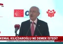 ahaber - Kemal Kılıçdaroğlu ne demek istedi