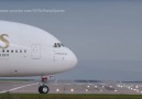 Airbus A380 rear view takeof