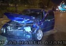 Aksaray’da 2 otomobil çarpıştı: 2 yaralı