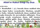 Allahın Kabul Ettiği Üç Dua paylaş