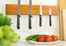 A magnetic knife holder