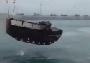 Amazing! Armored personnel Carrier in to Waters (Y)