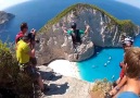 Amazing Base Jump (Nevagio Beach), Zakynthos, Greece !!