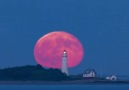 Amazing full moon rising behind the lighthouseCredit Babak A. Tafreshi