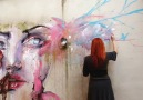 Amazing mural painted by Agnes Cecile