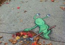 Amazing Street Art Blended in with nature