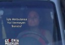 Ambulansa yol vermeyen bayan sürücü