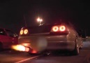 Angry Sky R33 drift and flame show :)
