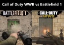 An interesting comparison between Call of Duty WWII and Battlefield 1