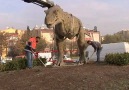 Ankarada önce fıskiye şimdi de dinozor kaldırıldı