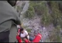 Antalyada kayalıklardan düşen yaralı helikopterle kurtarıldı