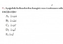 AÖF Arapça Örnek Soru Çözümü