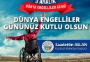 -3 Aralık Dünya Engelliler Günü-Hayatı Bütün Engellerde Paylaşalım.!!!