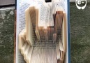 Artist folds books into sculptures by OruFun