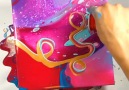 Art Pouring Inspirations - Ribbons Over Paint Pours Facebook