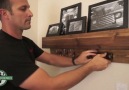 A shelf with a hidden compartment