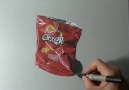 Aşırı Gerçekçi Cips Paketi Çizmek