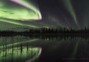 Aurora boreal em Hay River, Northwest Territories