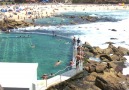 Australian rock pool on ocean
