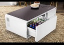 Available here A smart coffee table with a built-in fridge!