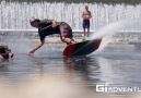 A wagon of water skiing.