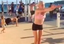 Awesome Burpee flip action at Bondi Beach