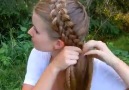 Awesome triple French braid updo! Credit instagram.commyhairstylexo
