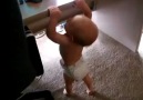 Baby doing pullups!