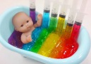 Baby Doll Bath Time Slime.Get slime Watching full via By NaoFun Toys