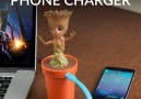Baby Groot phone charger dances when you plug in
