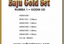 BAJU GOLD SET - BAJU GOLD RUMBA GODIN UD Demo Facebook