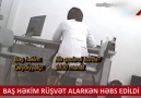 Bakıda rüşvt alan baş hkim bel yaxalandı - VİDEO